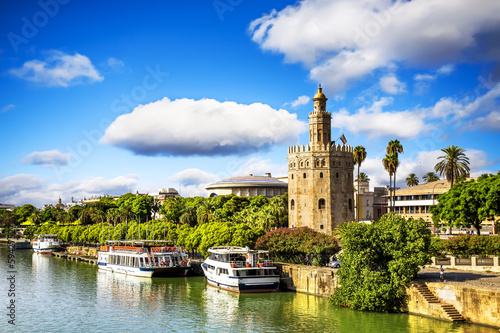 Golden tower (Torre del Oro), Andalusia, Seville. photo