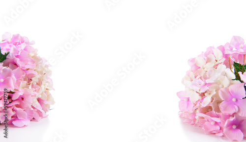 Bouquet of beautiful artificial flowers, isolated on white