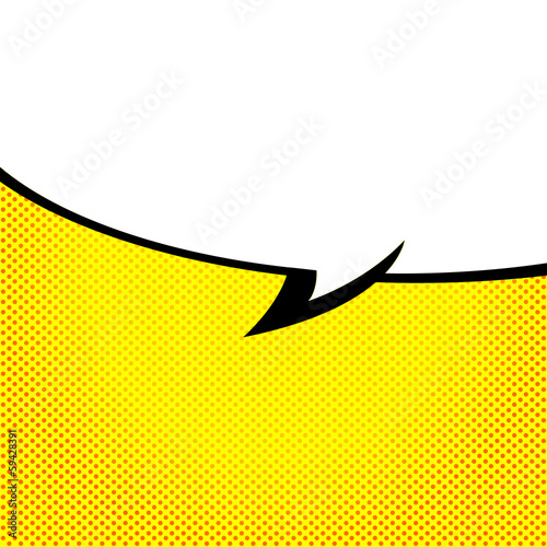 Speech Bubble Pop-Art Style