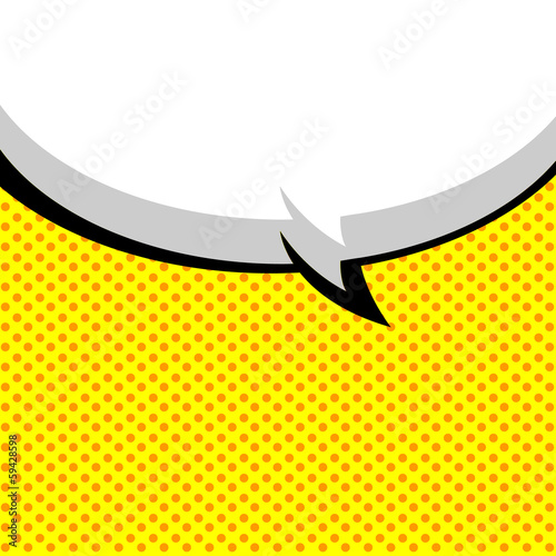 Speech Bubble Pop-Art Style