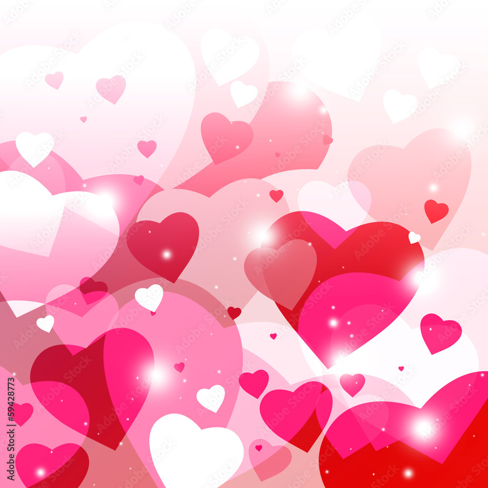 Coeurs scintillants - Sparkly hearts