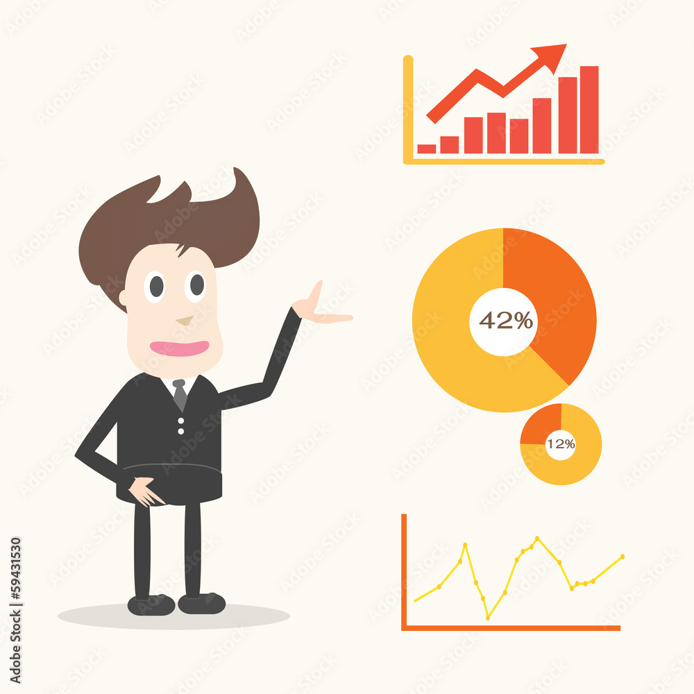 businessman presentation businessman presentation
