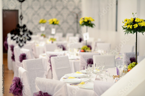 Wedding table series  indoor shot