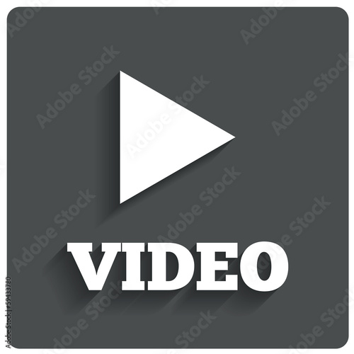 Free Download Play video button. Player navigation. Vector. - GFXLoad