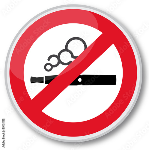 E-cigarette interdite - No smoking