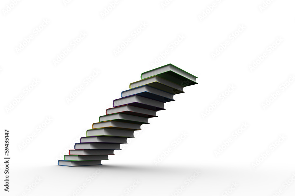 Steps made from books Steps made from books
