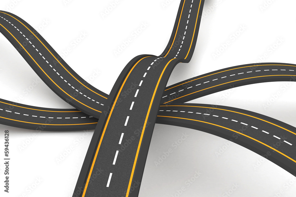 Naklejka premium Bumpy road background