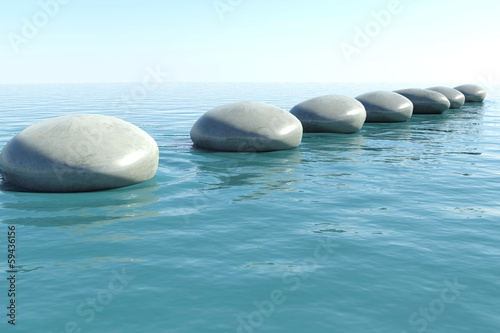 Photography Zen rock pool