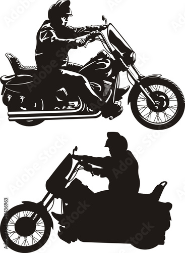 man riding a motorcycle