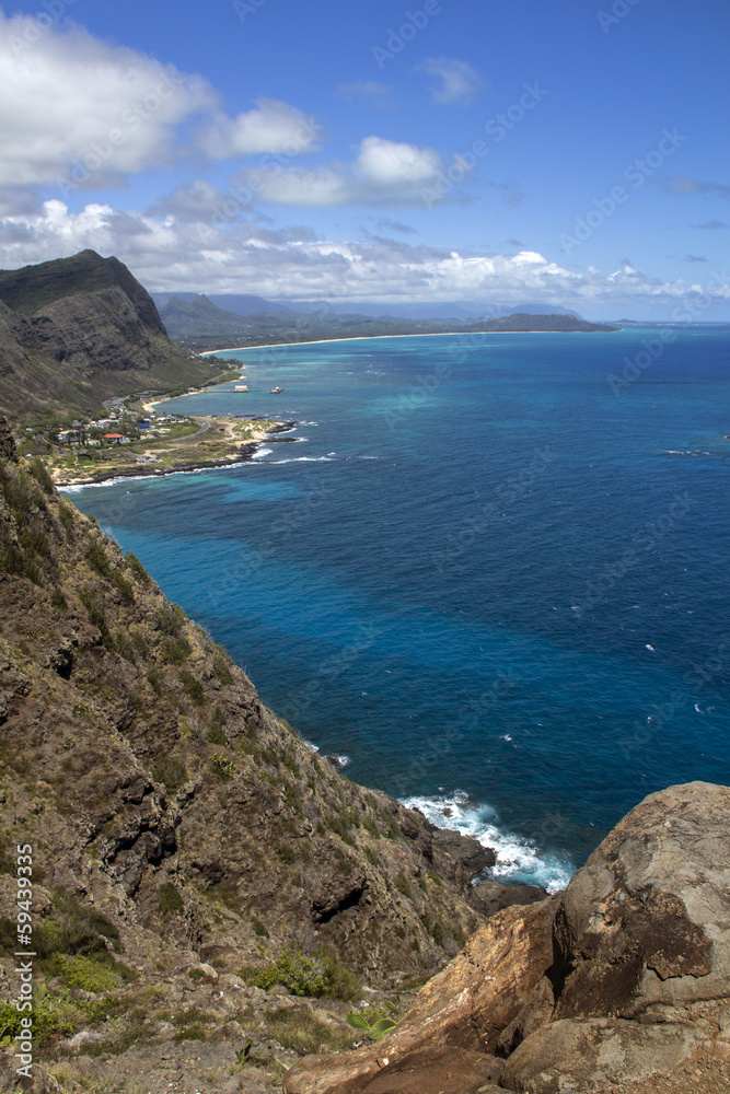 cliffs and tropical sea cliffs and tropical sea