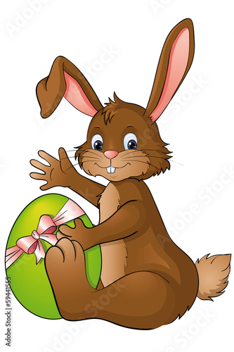 sitzender Osterhase