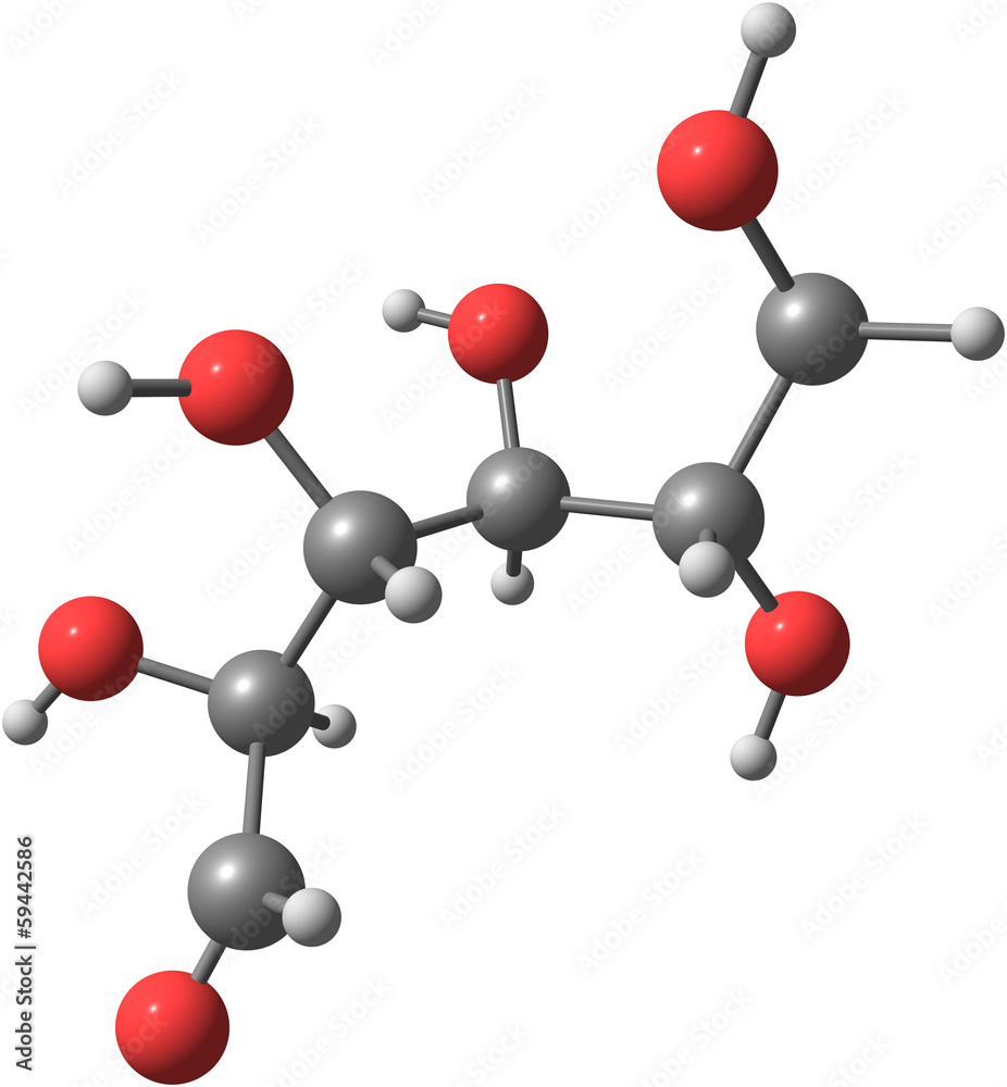 Obraz premium Glucose model