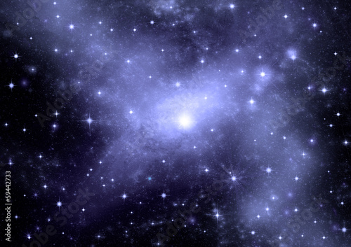 galaxy in a free space