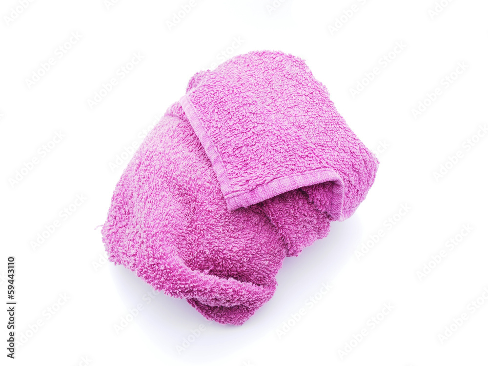 Towel on a white background Towel on a white background