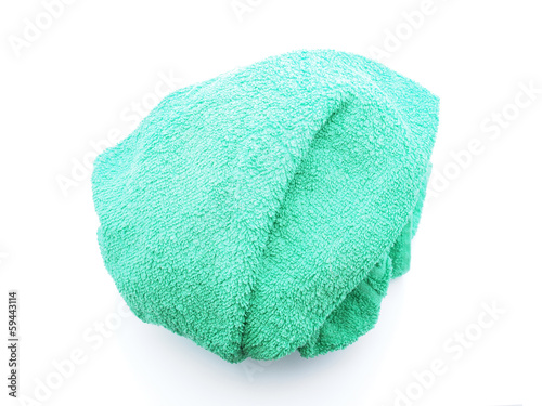 Towel on a white background