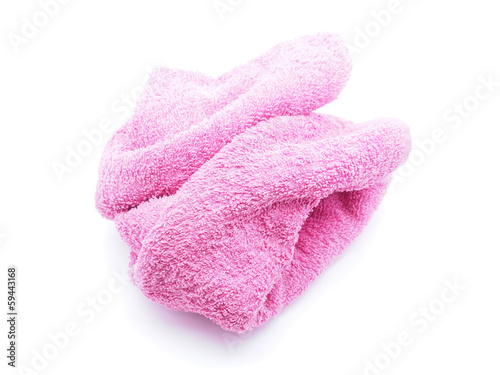 Towel on a white background