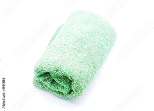 Towel on a white background