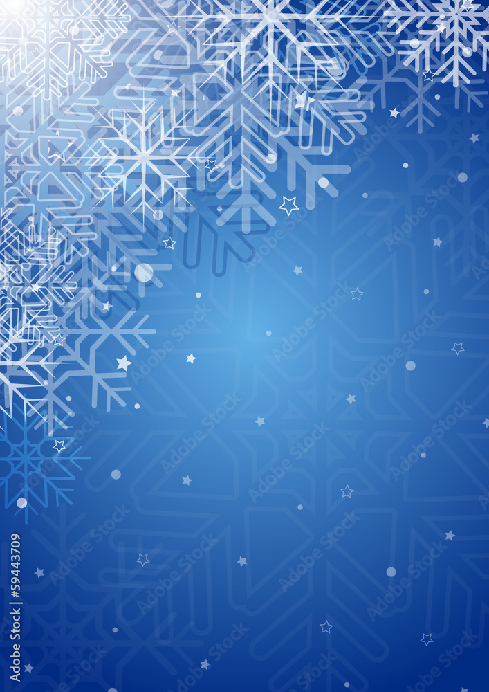 Blue christmas background