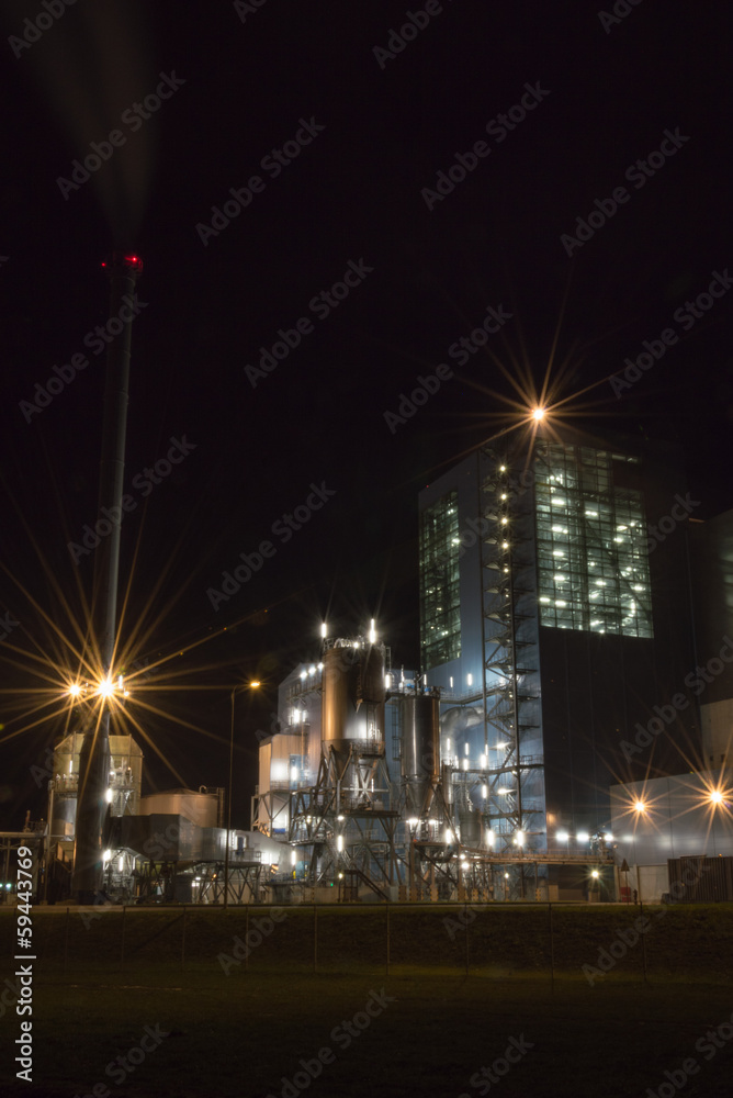 Fototapeta premium Power plant by night
