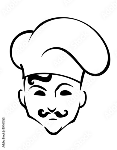 French chef in toque hat