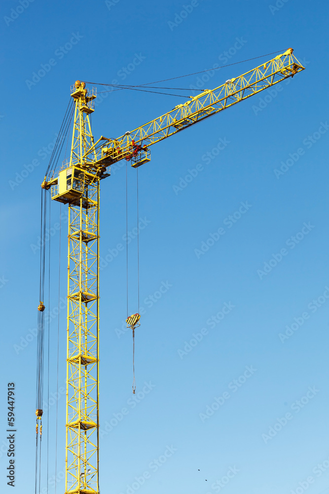crane and blue sky