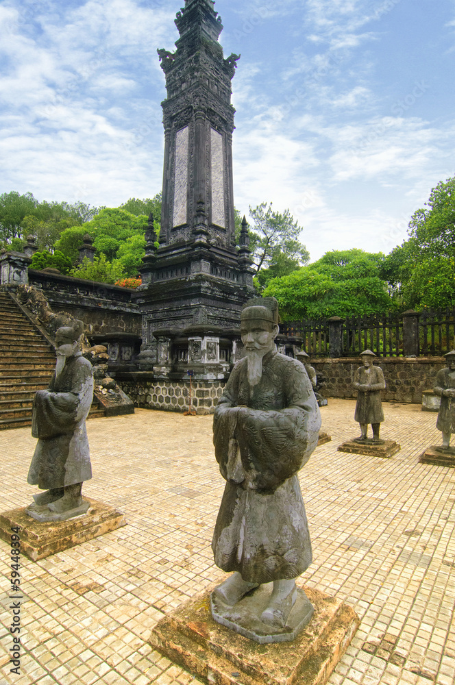 Obraz premium Tomb of Khai Dinh emperor, Hue, Vietnam.