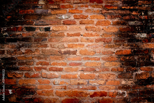 Background of old red brick wall pattern texture,.Great for graf