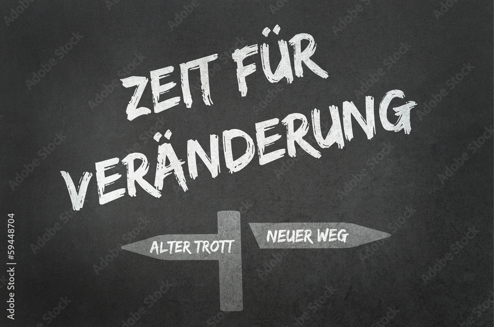Zeit für Veränderung StockIllustration Adobe Stock