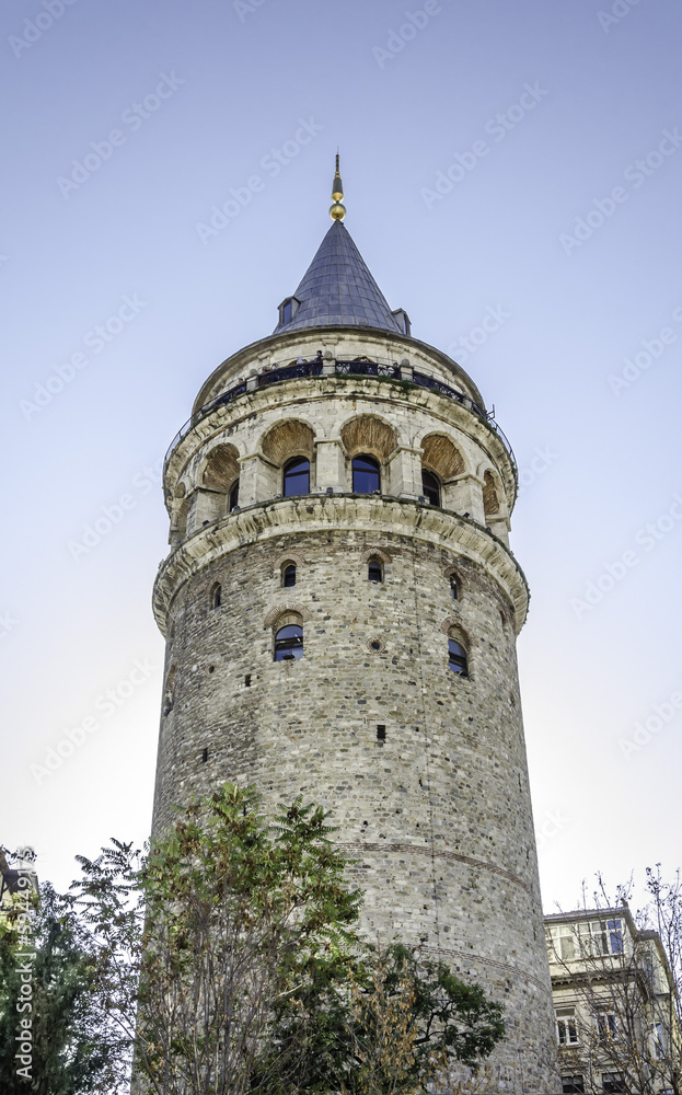 The Galata Tower was built in Byzantium emperor Justinianus.