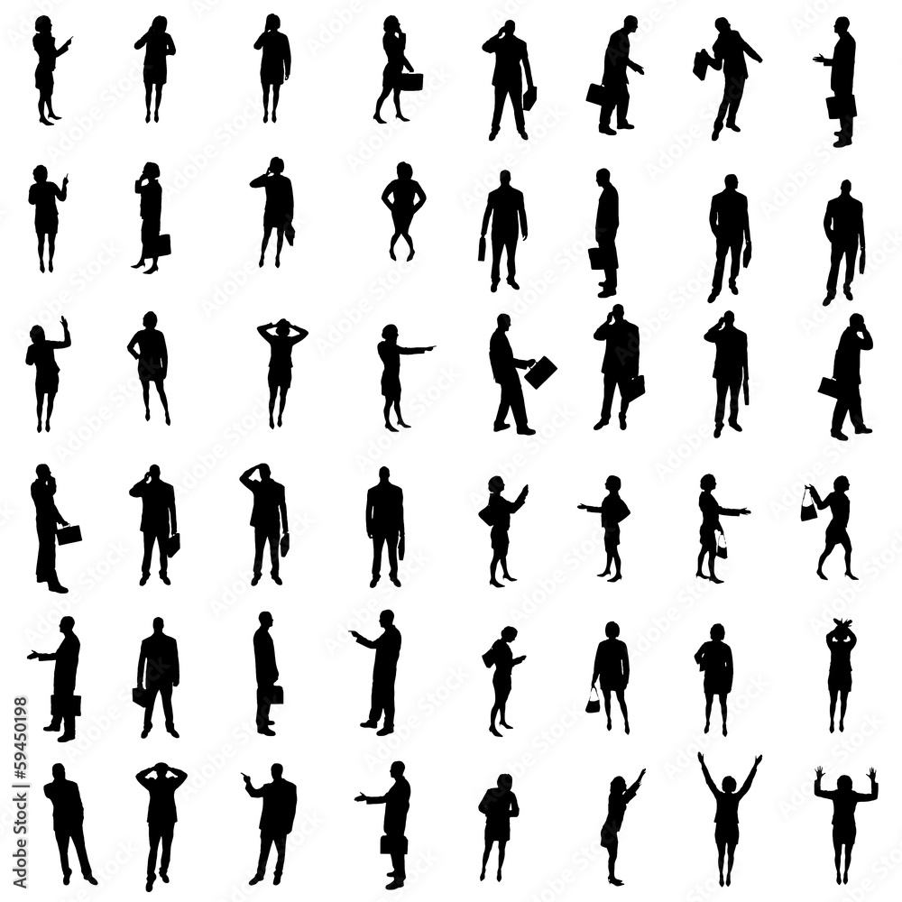 48 Silhouettes of people 48 Silhouettes of people