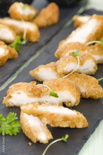 Wasabi Chicken - Battered fried chicken fillets with wasabi mayo