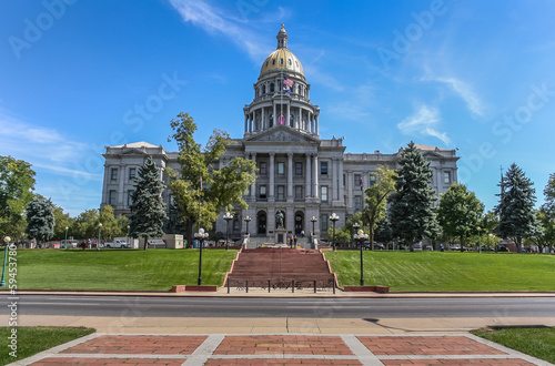 Obraz na płótnie Colorado state capitol in the center of Denver w salonie