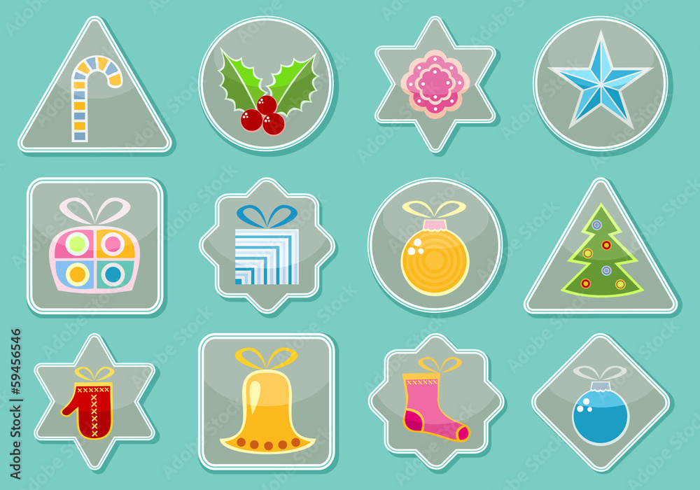 Stickers With Christmas Items