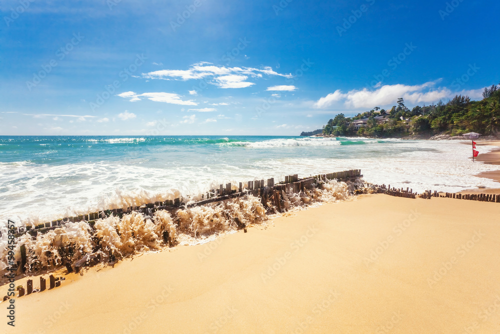 Exotic tropical beach.