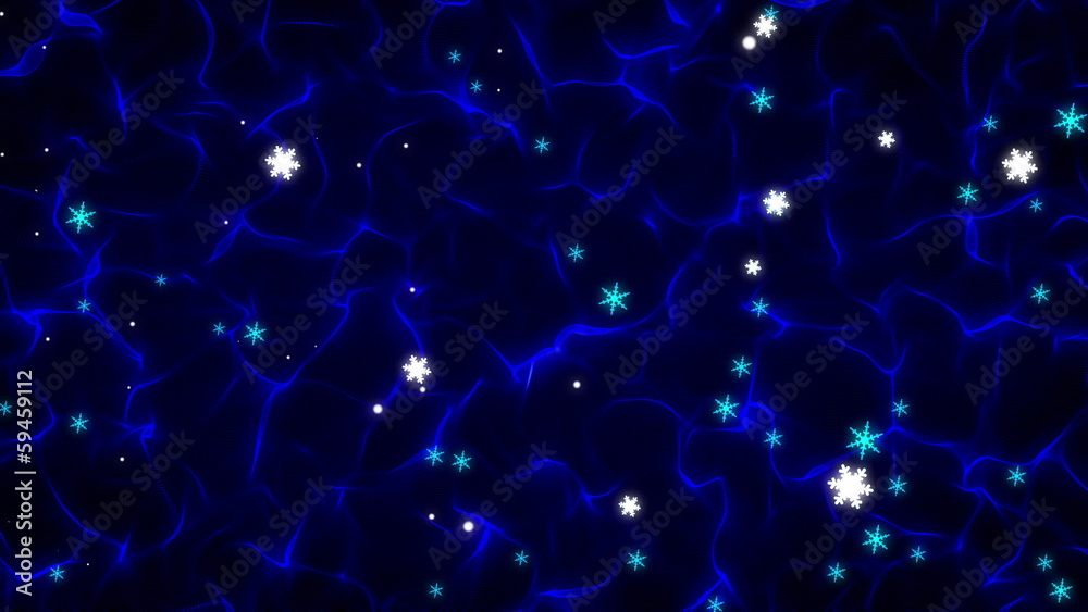 Futuristic Blue Christmas loop Background Futuristic Blue Christmas loop Background