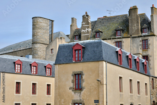 France, picturesque city of Saint Malo in Bretagne