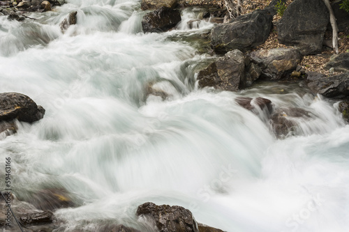 Mountain stream  photoed in Tianshan Heaven Lake  Xinjiang