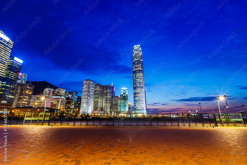 Fototapeta premium Hong Kong by night