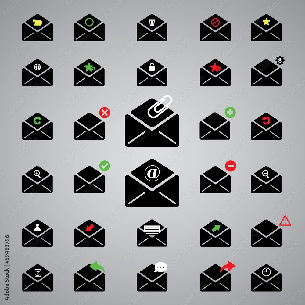 black icon email black icon email
