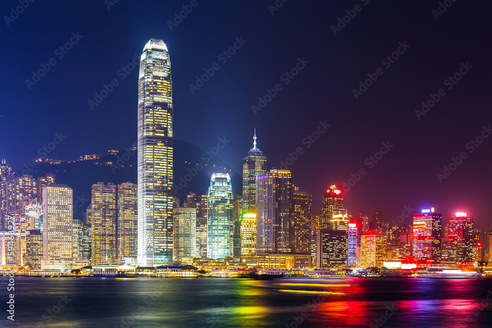 Obraz premium Hong Kong skyline