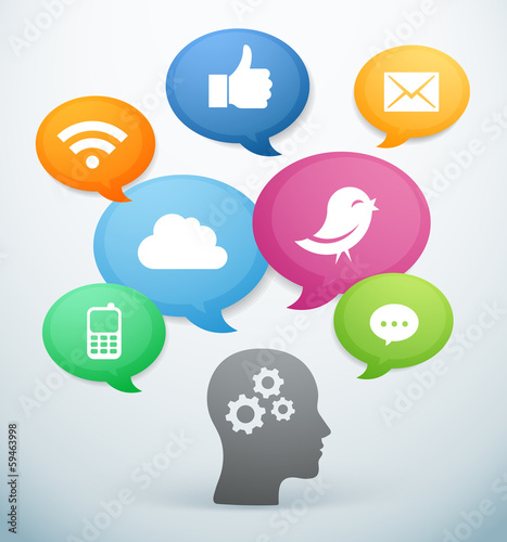 Réseau social internet icône