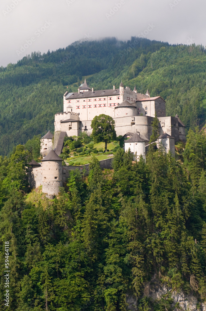Amazing view of Alpine castle