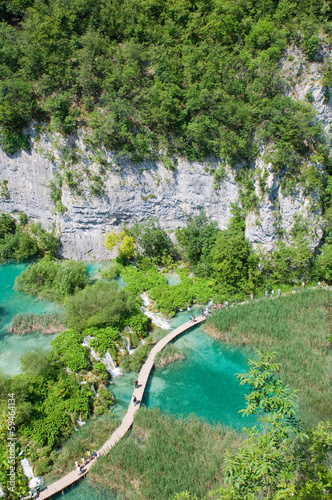 Fototapeta Naklejka Na Ścianę i Meble -  Amazing view of Plitvice lakes - national park of Croatia