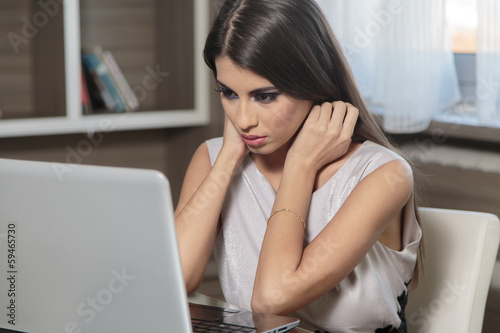 Young woman with laptop