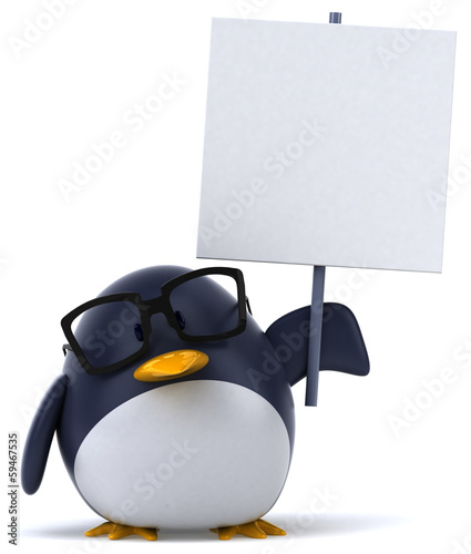 Tableau sur toile Penguin