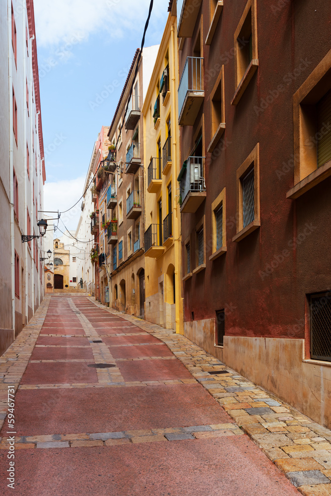 Ordinary street of Tarragona.  Spain