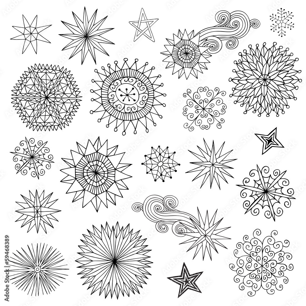 Obraz premium Star Doodles