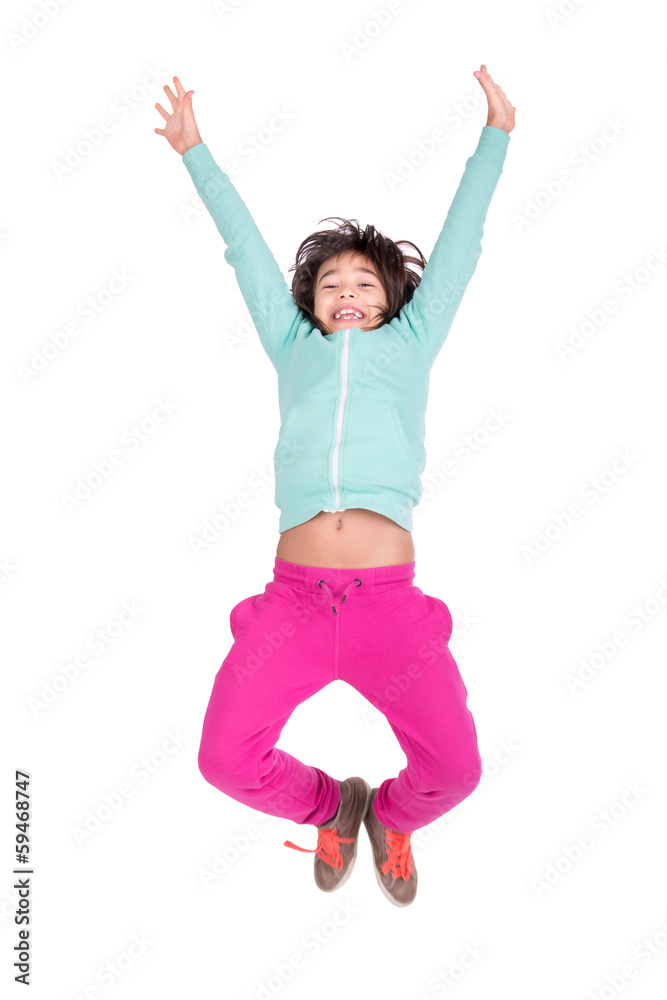 Girl jumping