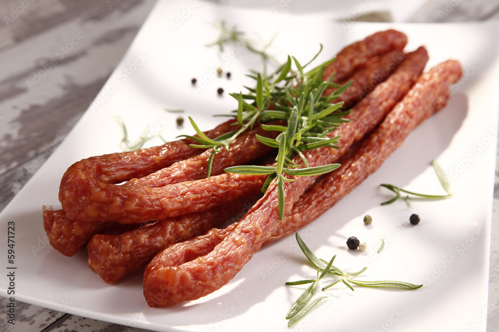Thin sausage Thin sausage