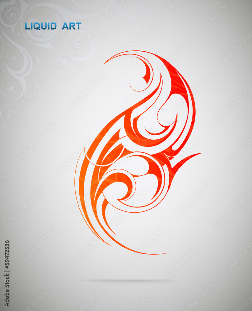 Graphic design element. Fire Graphic design element. Fire